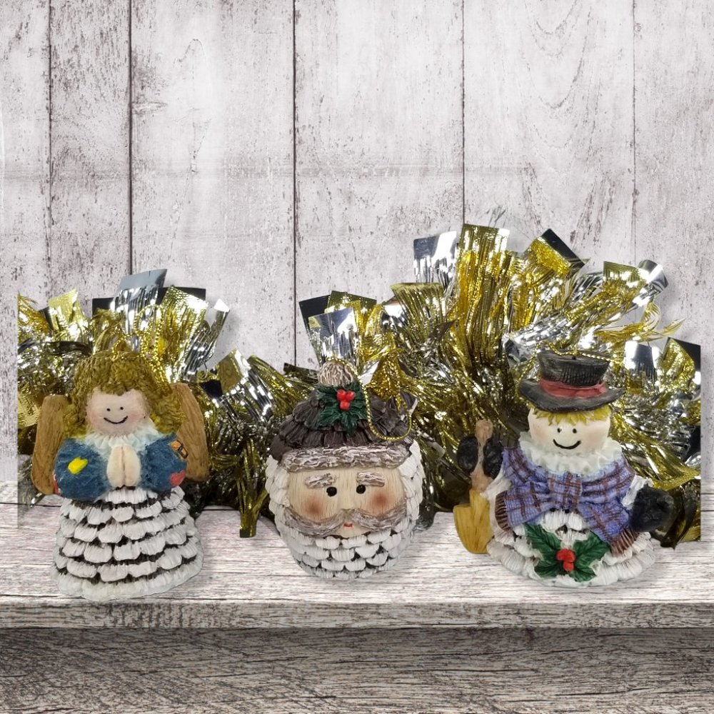 Artesian Ornaments Christmas Around the World Pinecone Friend House of Lloyd - Picture 10 of 16